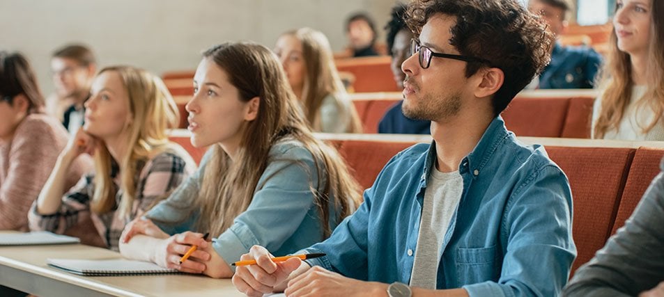 students in class