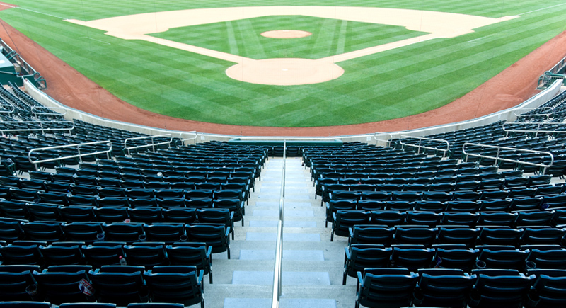 empty baseball stadium