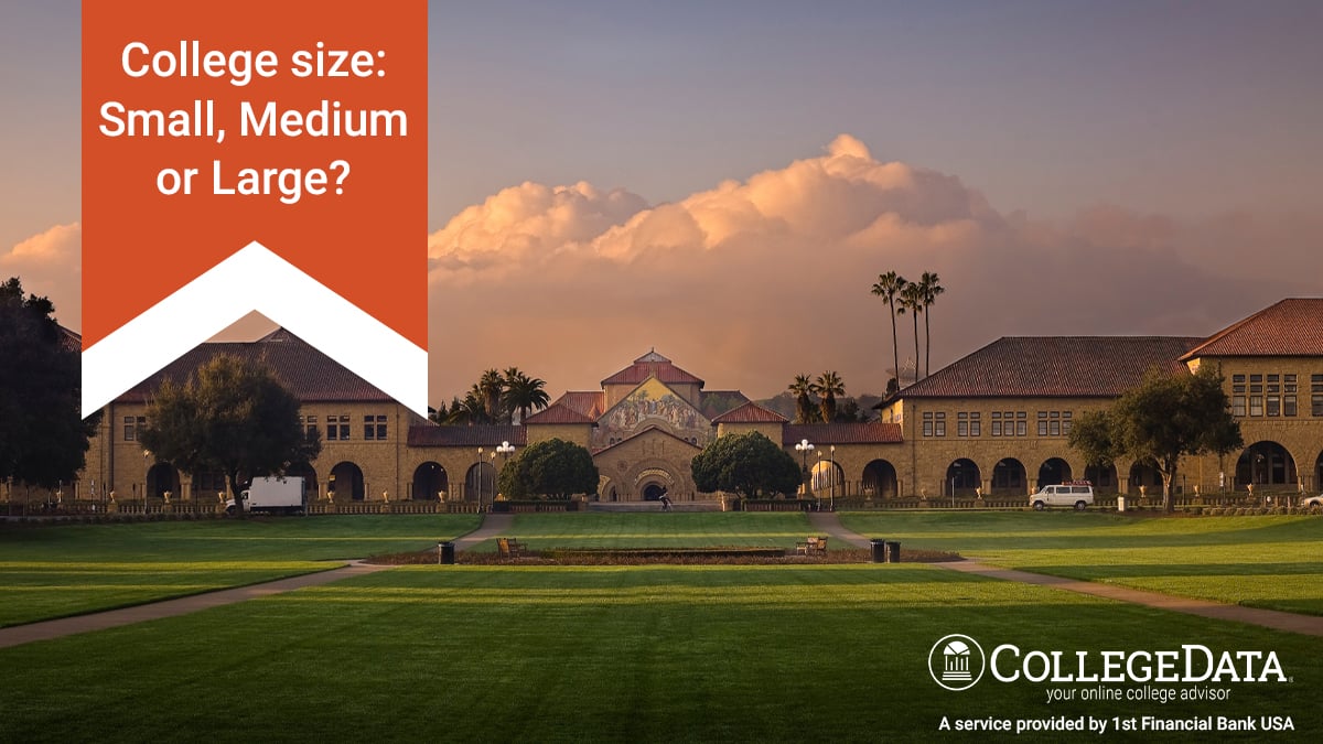College Sizes Small Medium Or Large Collegedata
