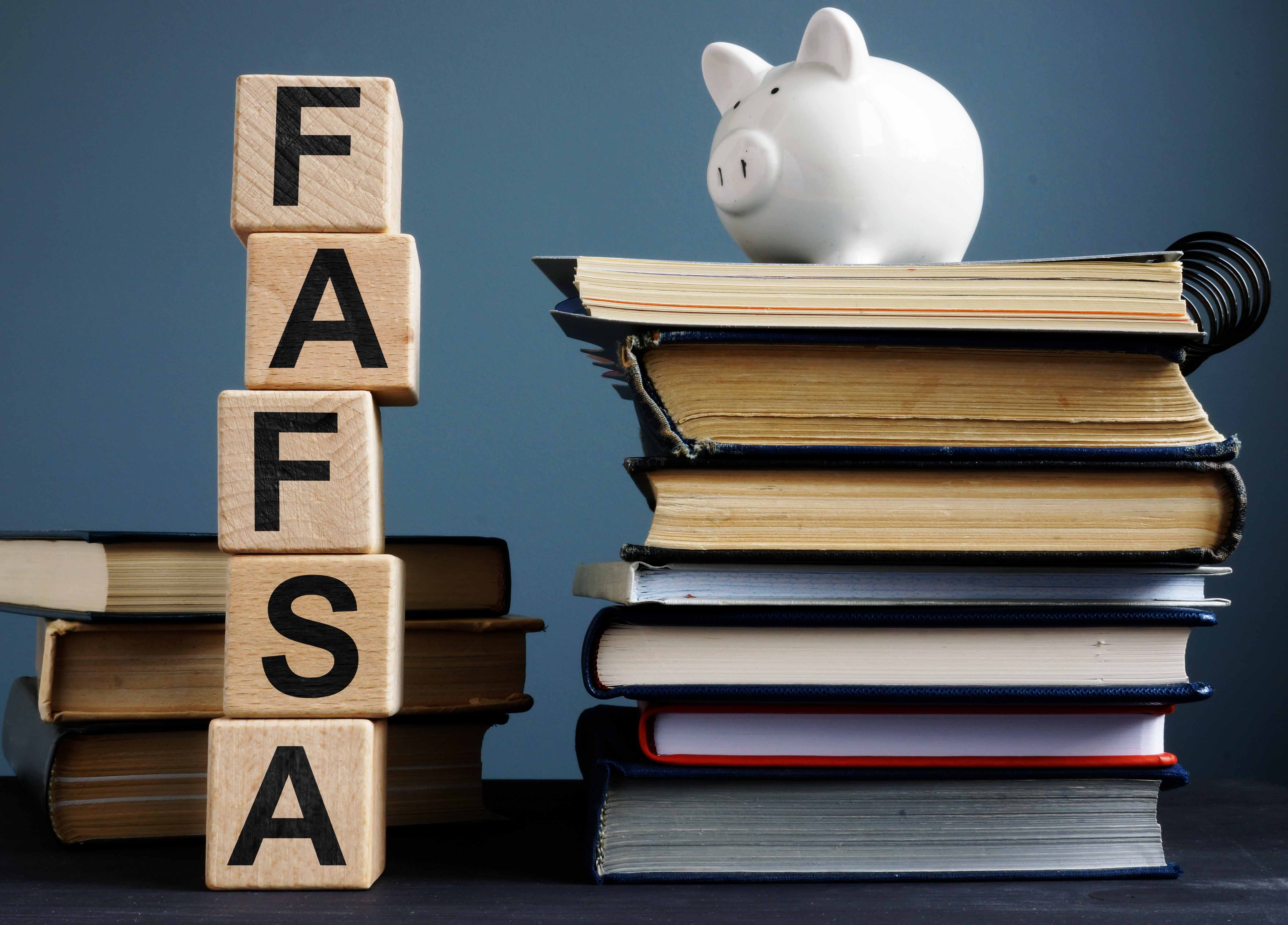 stack of fafsa blocks 