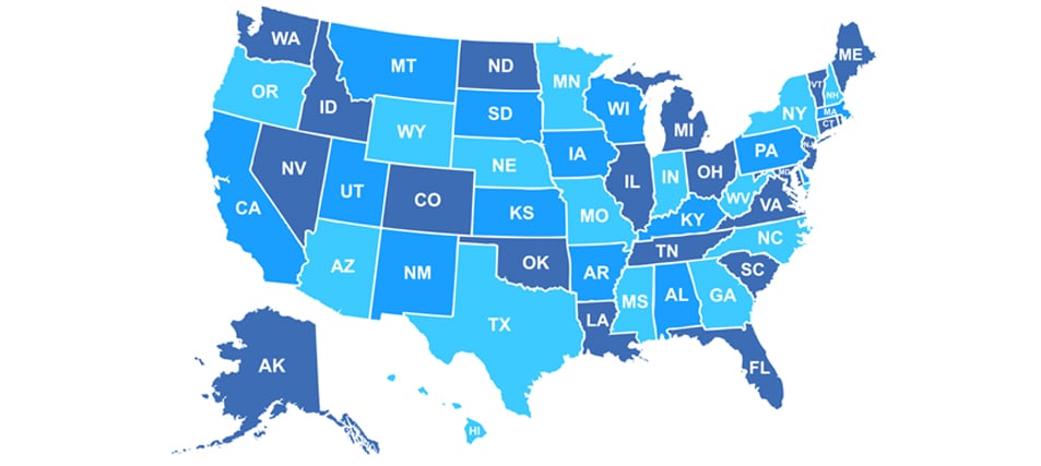 united states map