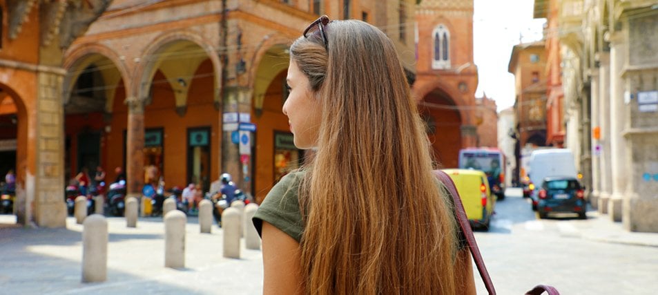 female student abroad