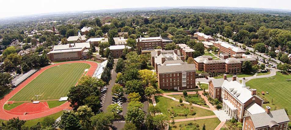 aerial view of campus