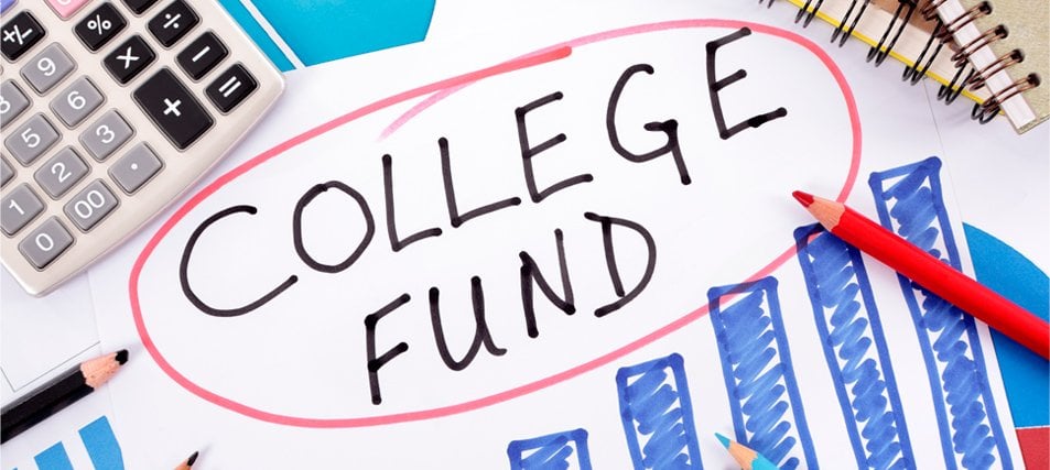 graphics with college fund written