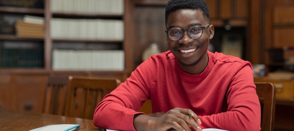 african american student smiling