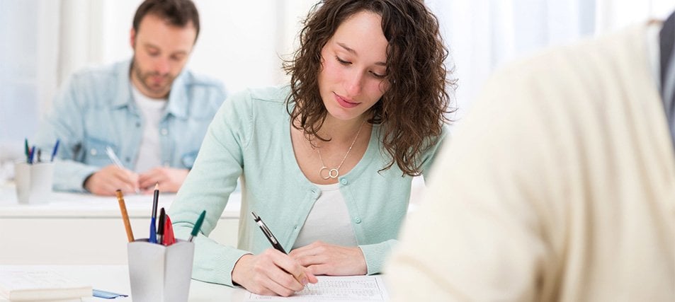 students in a classroom