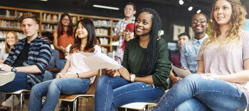 students in class