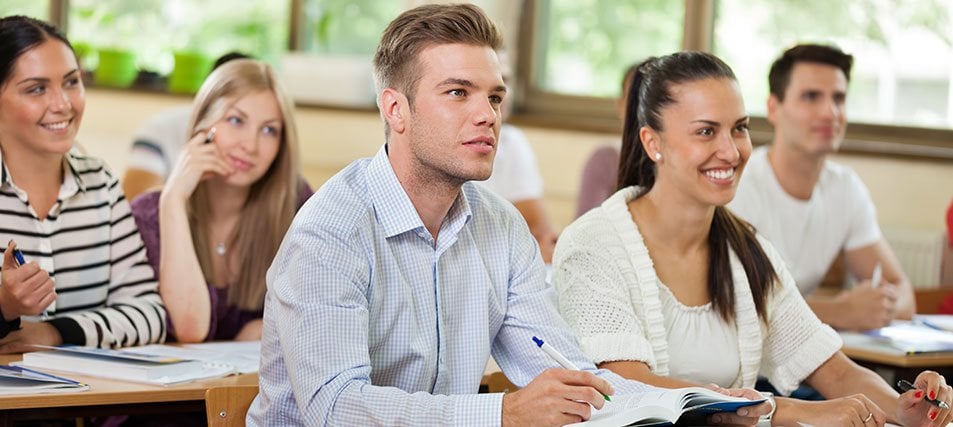 students in a classroom